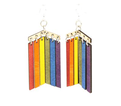 Wooden Pride Earrings