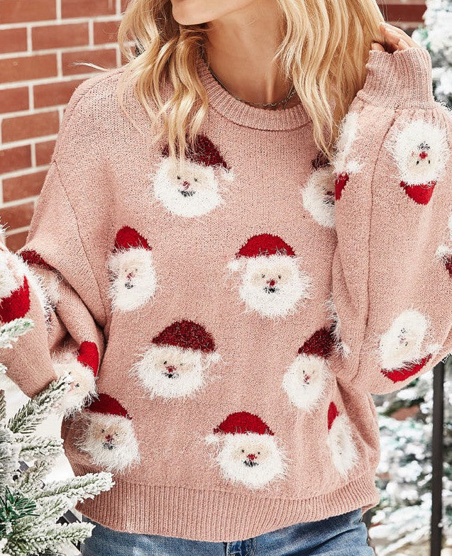 Fuzzy Santa Sweater