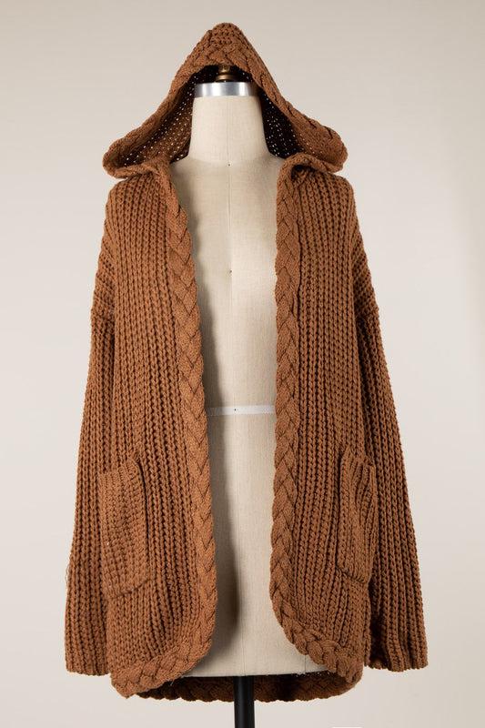 Chunky Cable Knit Cardigan