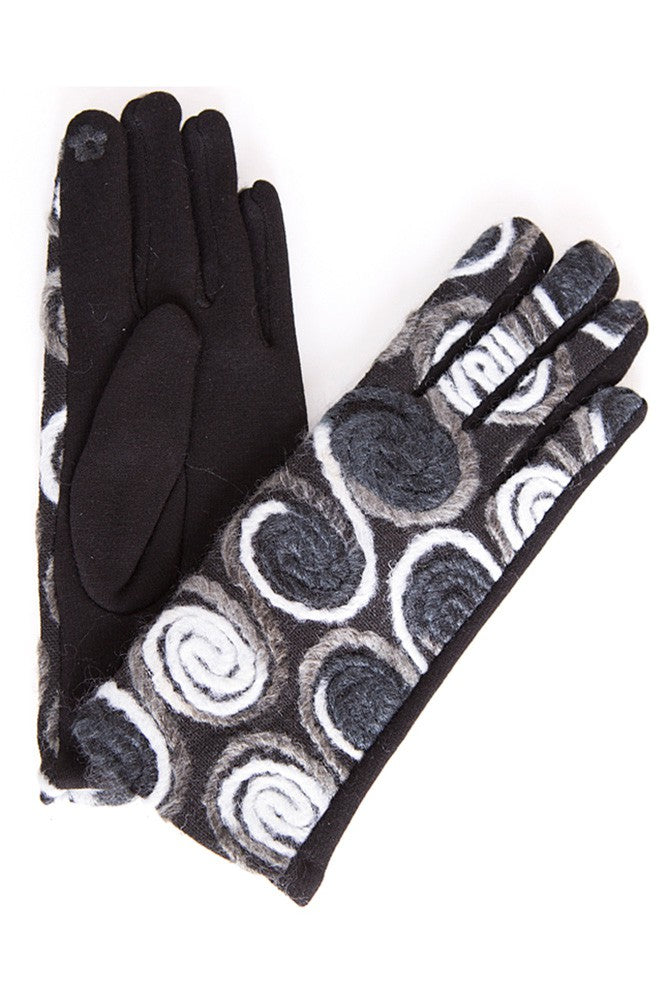 Swirly Touch Screen Gloves