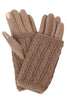 3 in 1 Cable Knit Gloves