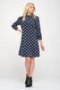 Polka Dot Corduroy Dress