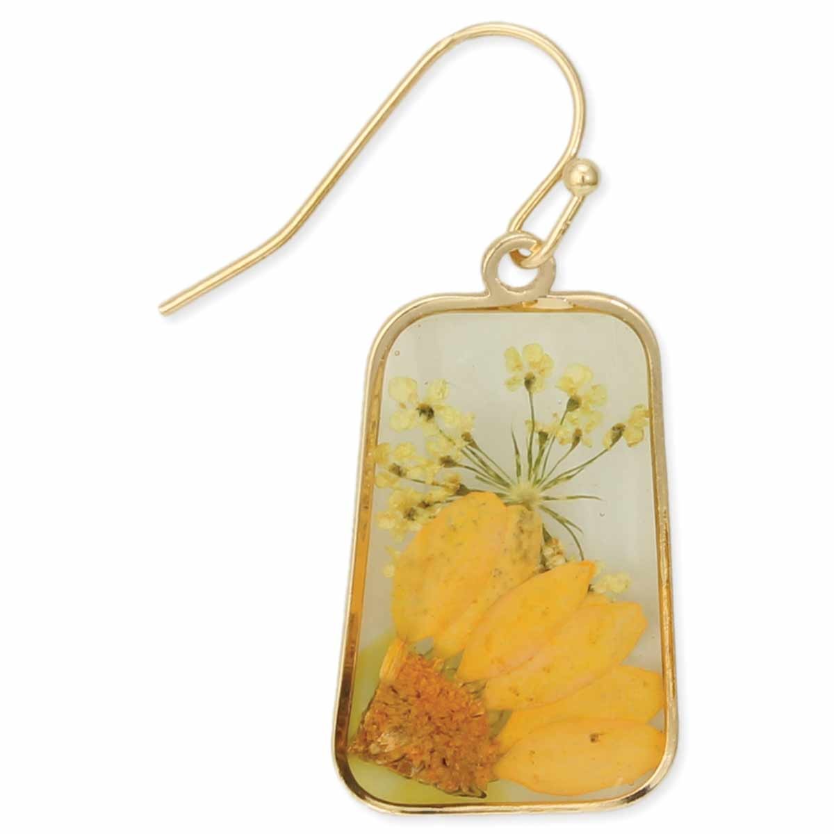 Dried Sunflower Earrings