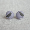 Fabric Stud Earrings