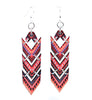 Wooden Chevron Earrings