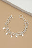 Two Row Bracelet w/ Star & Lightning Bolt