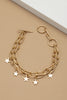 Two Row Bracelet w/ Star & Lightning Bolt