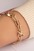 Two Row Bracelet w/ Star & Lightning Bolt