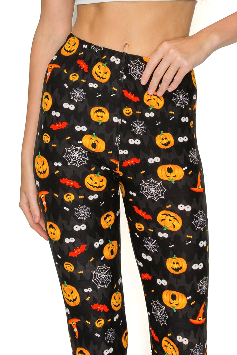 Plus Halloween Print Leggings