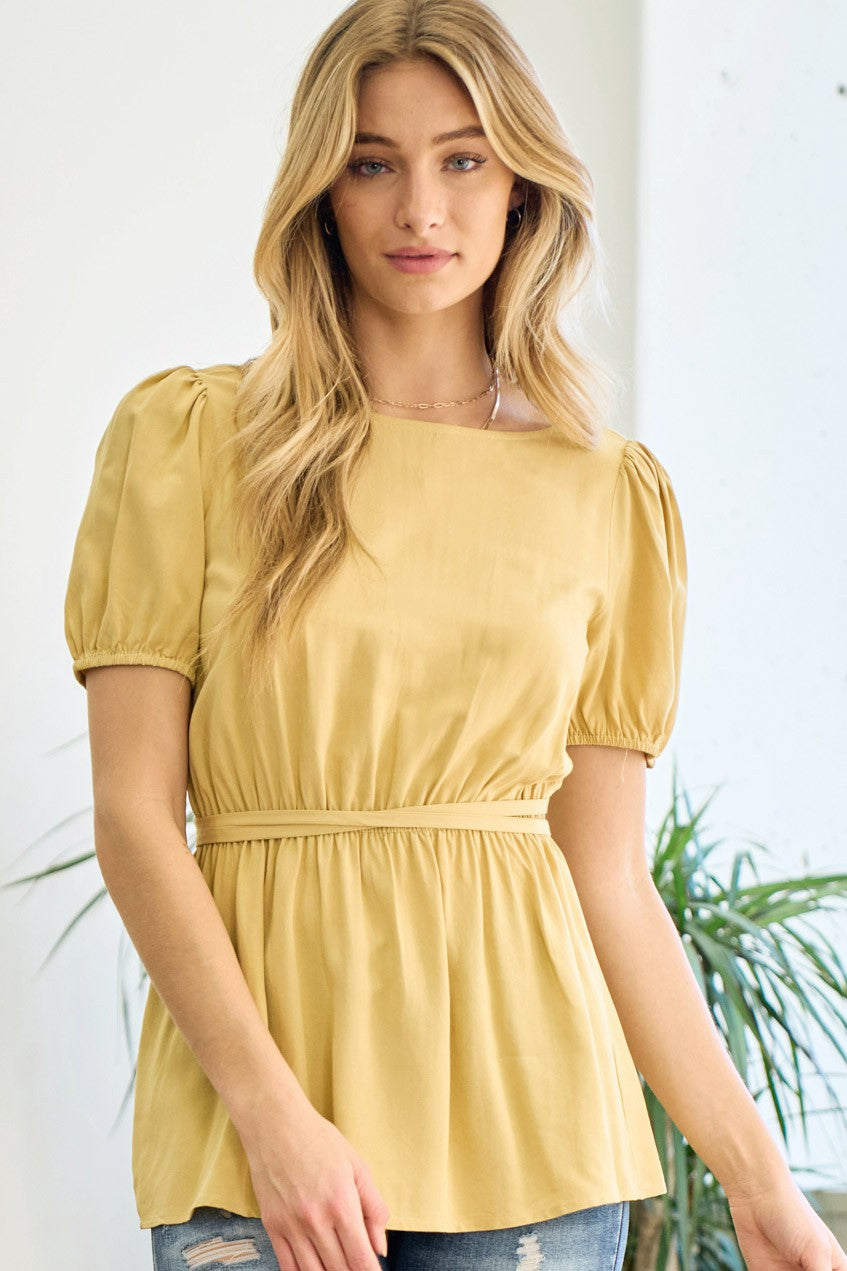 X Back Wrap Around Top