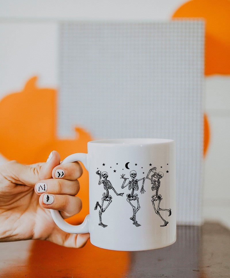 Skeleton Dance Halloween Mug