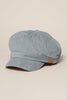 Corduroy Cabbie Hat w/ Buttons