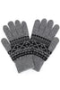 Knit Aztec Pattern Gloves