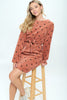 Mini Heart Print Corduroy Dress