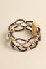 Mesh Fishnet Beaded Magnetic Bracelet