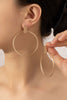 Minimalist Hoop Bar Earrings