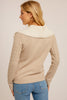Cable Knit Half Zip Sweater