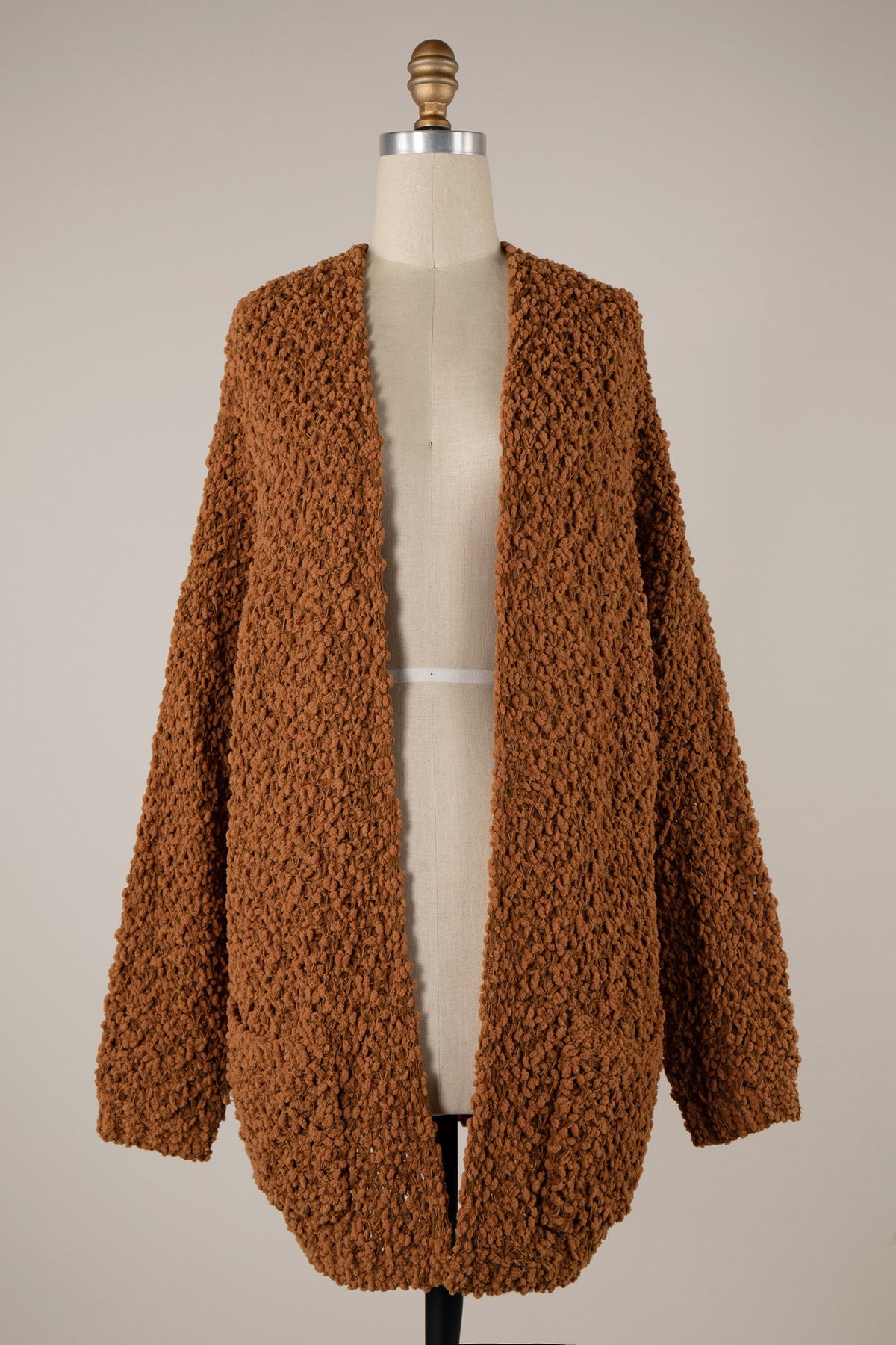 Camel Popcorn Cardigan