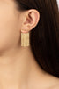 Curve Bar Tassel Chain Earrings