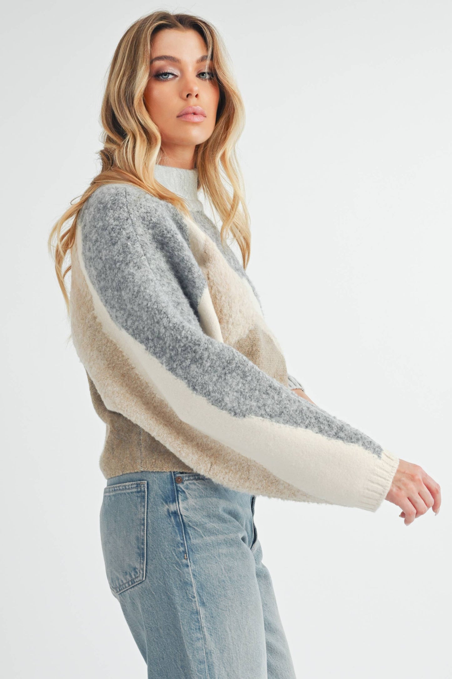 Cozy Color Block Sweater