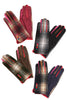 Plaid Gloves w/ Buttons