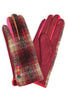 Plaid Gloves w/ Buttons