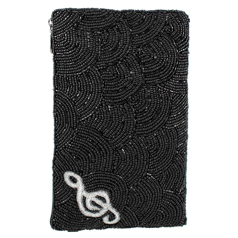 Keys To My Heart Beaded Piano Keys Crossbody Phone Bag