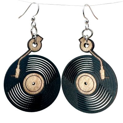 Vinyl Record Earrings