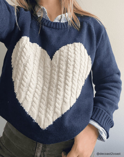 Jacquard Heart Sweater