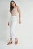 Cropped White Denim Jeans