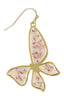 Butterfly Dried Flower Earrings