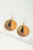 Color Block Wood Earrings