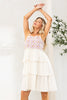 Crochet Square Tiered Dress