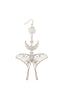 Celestial Luna Moth Oversized Earrings