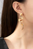 Twisted Gold Drop Earrings