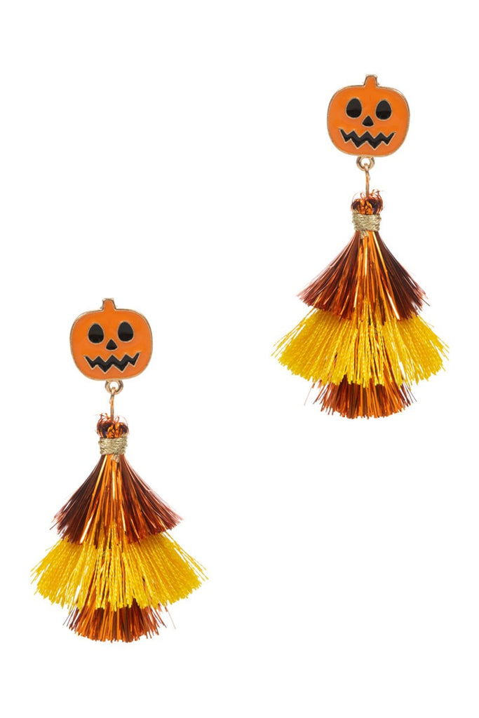 Halloween Tassel Post Earring