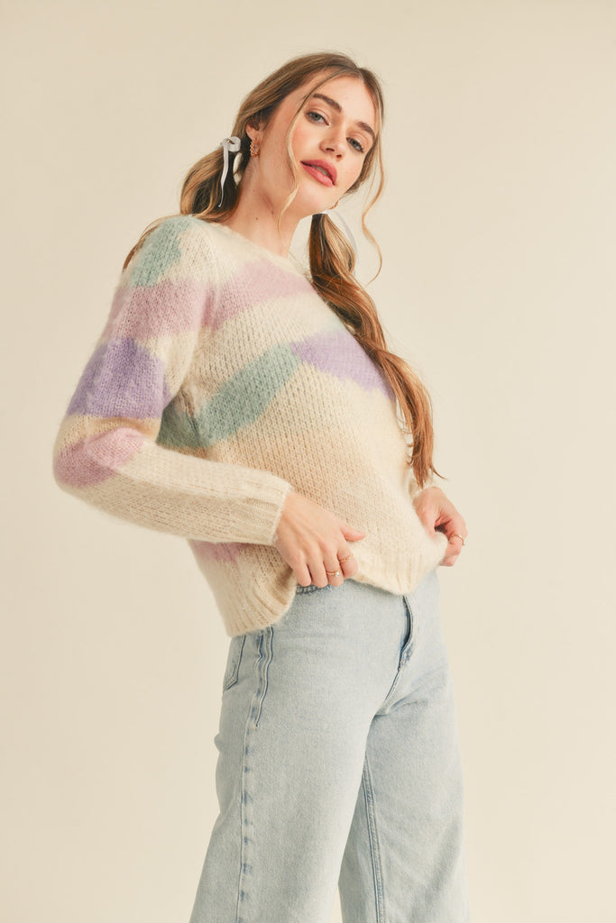 Abstract Multi-Colored Knit