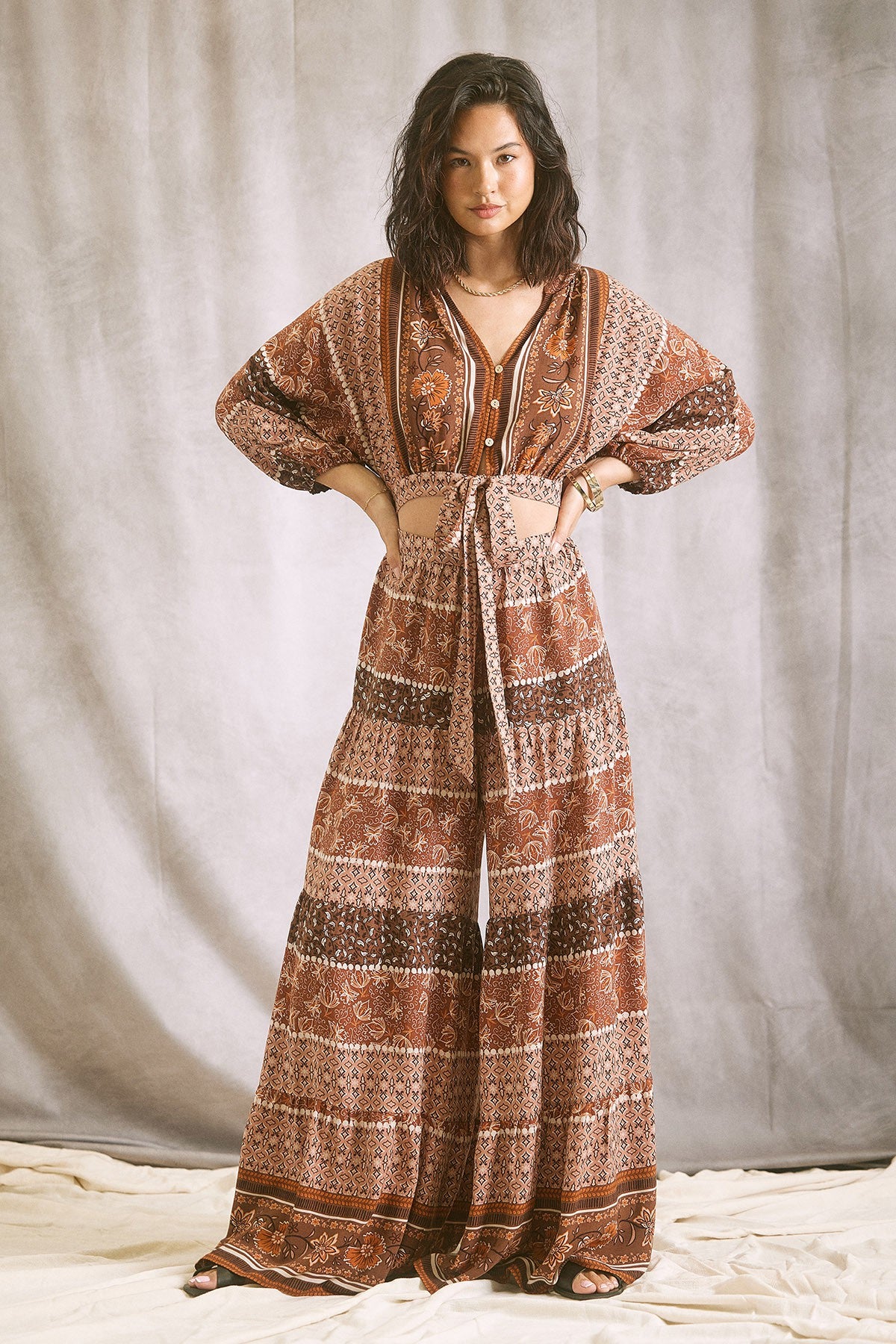Boho Wide Leg Jumpsuit
