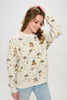 Hedgehog Mushroom Print Sweatshirt