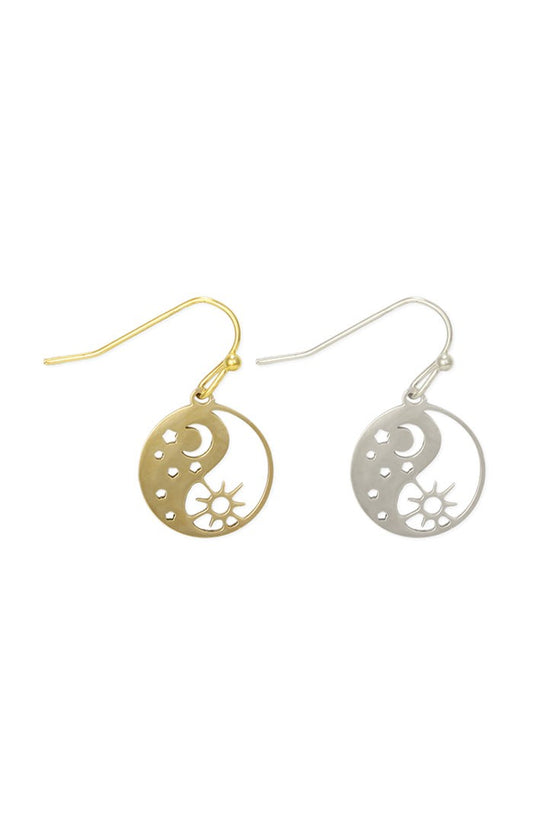 Small Yin Yang Celestial Earrings