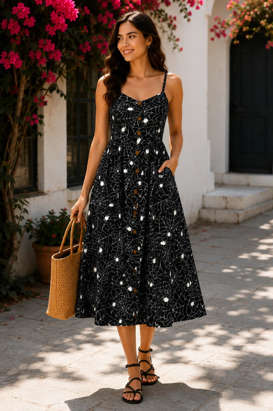 Spider Web Maxi Dress