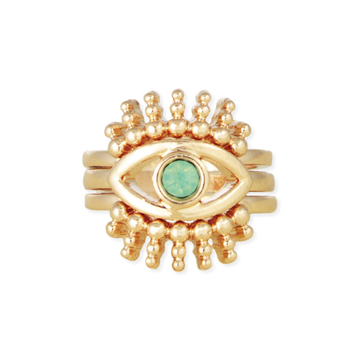 Evil Eye 3 Stack Ring Set