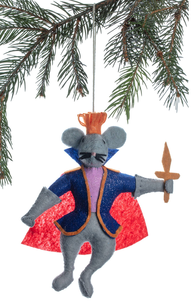 Mouse King Felt Ornament