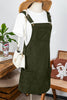 Olive Corduroy Overall Dress