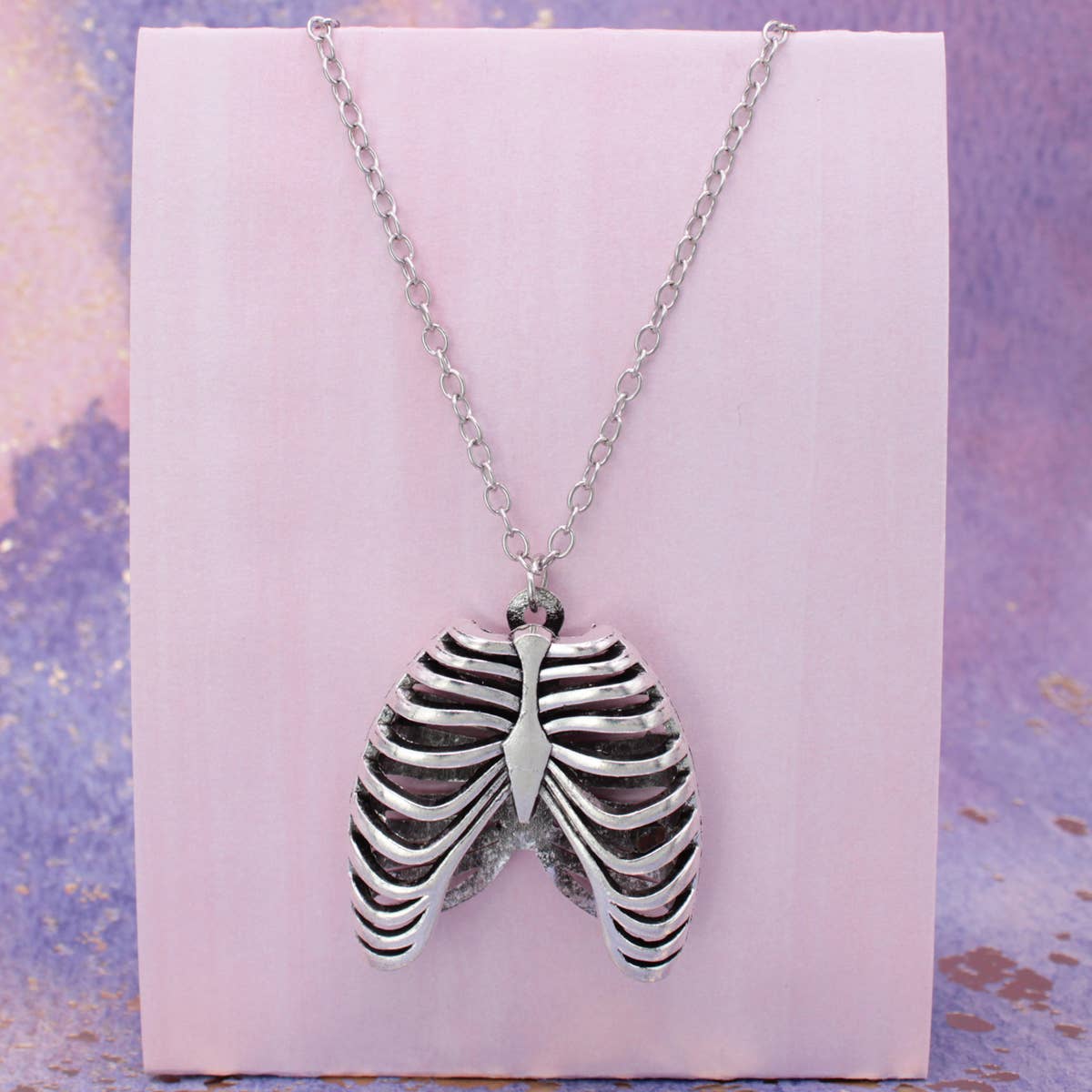 Silver Ribcage Necklace