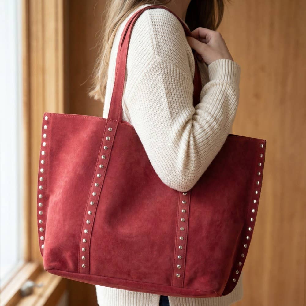 Large Studded Tote Bag