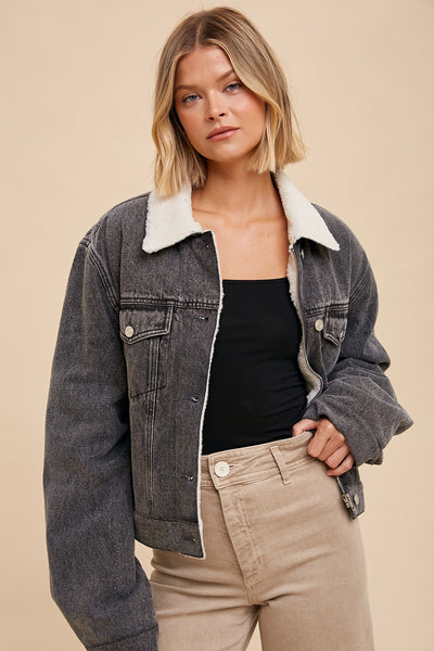 Sherpa Lined Denim Jacket