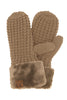 C.C. Waffle Knit Mittens