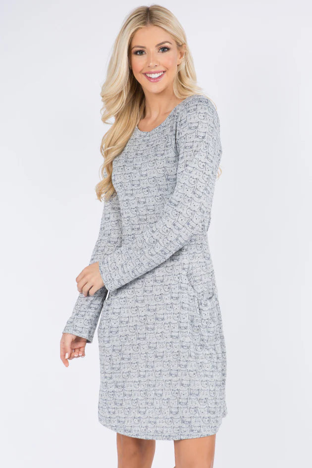 Cat Face Winter Tunic