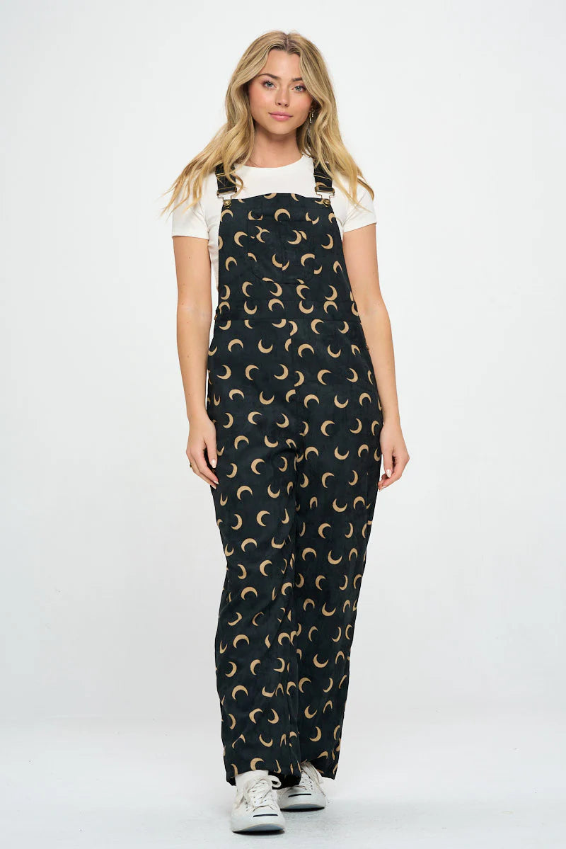 Half Moon Corduroy Overalls
